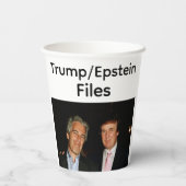 Trump/Epstein Files Paper Cup 紙コップ (裏面)