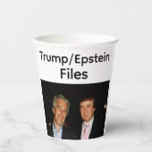 Trump/Epstein Files Paper Cup 紙コップ (正面)