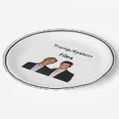 Trump/Epstein Files Paper Plate ペーパープレート (アングル)