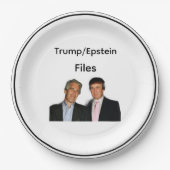 Trump/Epstein Files Paper Plate ペーパープレート (正面)