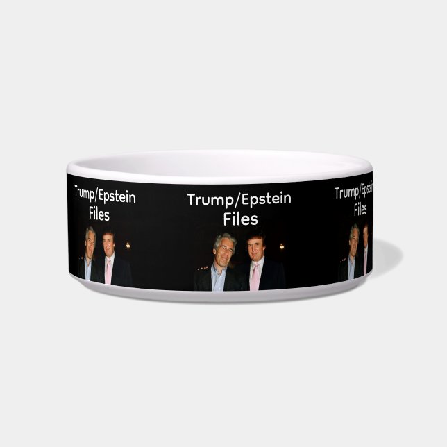 Trump/Epstein Files Pet Bowl ボウル (正面)