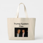 Trump/Epstein Files Tote Bag ラージトートバッグ (裏面)