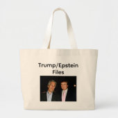Trump/Epstein Files Tote Bag ラージトートバッグ (正面)