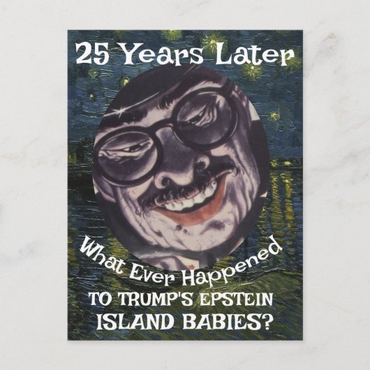 Trump Epstein Island Files Babies Republican 2026 ポストカード (正面)