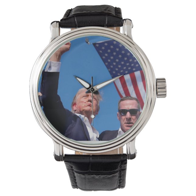 Trump fight watch 腕時計 (正面)