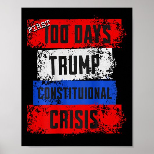 Trump First 100 Days Constitutional Crisis Failed  ポスター (正面)