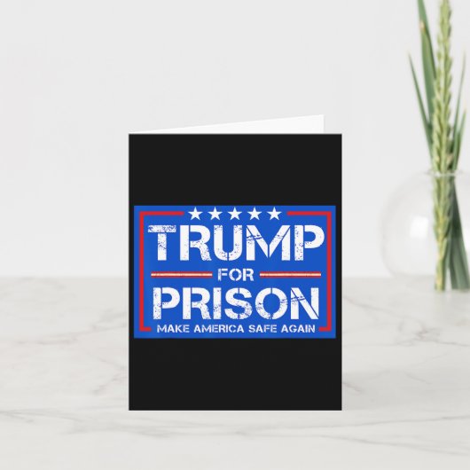 Trump For Prison 2025 Funny Trump 2  カード (正面)