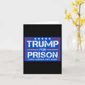 Trump For Prison 2025 Funny Trump 2  カード (黄色い花)