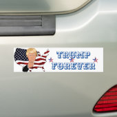 Trump Forever バンパーステッカー (車上)