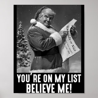 Trump Funny Naughty List Christmas Eve Celebration ポスター