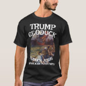 Trump Geoduck Eunuch Jesus Sinking Ship Republican Tシャツ (正面)