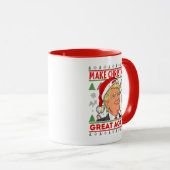 Trump Gift Mug, Donald Trump Merry Christmas マグカップ (正面右)