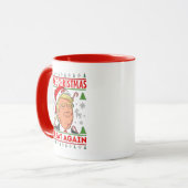 Trump Gift Mug, Donald Trump Merry Christmas マグカップ (正面左)