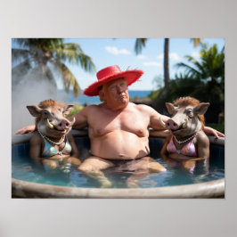 Trump Hot Tub Poster ポスター