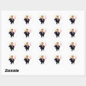 Trump I did that sticker ラウンドシール (シート)