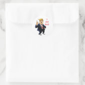 Trump I did that sticker ラウンドシール (バッグ)