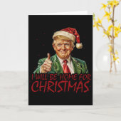 Trump I Will Be Home For Christmas  カード (黄色い花)