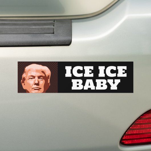 TRUMP ICE ICE BABYBUMPER STICKER バンパーステッカー (車上)