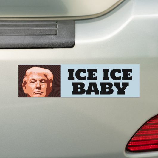 TRUMP ICE ICE BABYBUMPER STICKER バンパーステッカー (車上)
