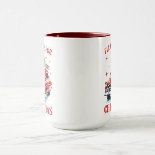 Trump I'll Be Home for Christmas マグカップ (中央)