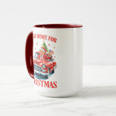 Trump I'll Be Home for Christmas マグカップ (正面左)