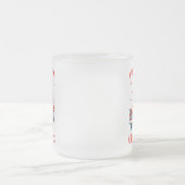 trump I'll Be Home for Christmas, Funny Trump フロストグラスマグカップ (中央)