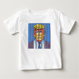 Trump in Jailベビー素晴らしジャージーTシャツ ベビーTシャツ