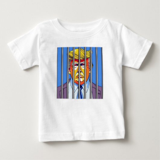 Trump in Jailベビー素晴らしジャージーTシャツ ベビーTシャツ (正面)