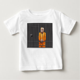 Trump in Jailベビー素晴らしジャージーTシャツ ベビーTシャツ