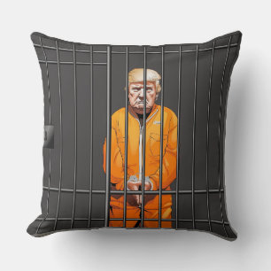 Trump in Jail装飾用クッション20インチx 20インチ クッション
