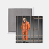Trump in Jail 2インチスクエアマグネット マグネット (正面/裏面)