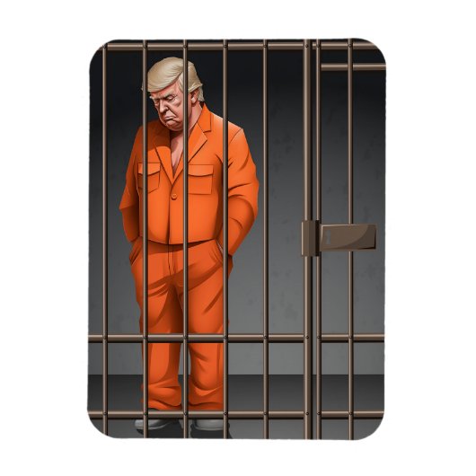 Trump in Jail Flexible Photo Magnet マグネット (縦)