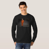 Trump in Jail Men's Basic長袖Tシャツ Tシャツ (正面フル)