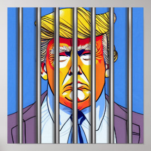 Trump in Jail Valueポスター紙（マット） 12"スクアール ポスター