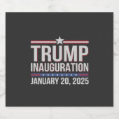 Trump inauguration Day January 2025 President スパークリングワインラベル (シングルラベル)