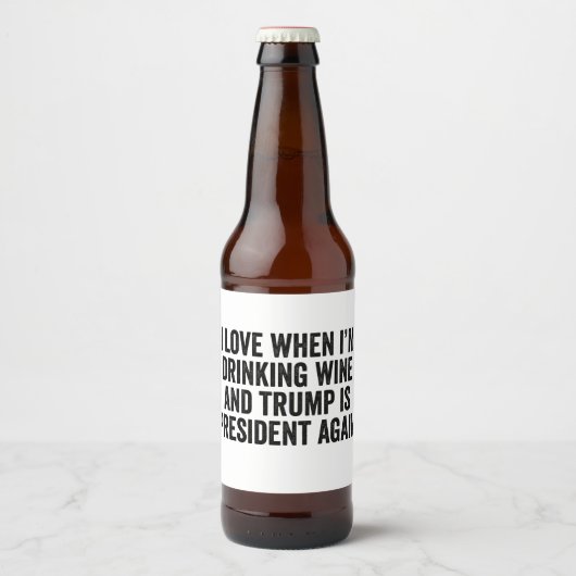 Trump inauguration Day Wine Lovers    ビールラベル (正面)
