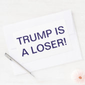 TRUMP IS A LOSER Dumb Drump Hankamer Artjunkhaus 長方形シール (封筒)
