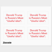 Trump is a Russian Asset Jeff Hankamer Artjunkhaus 長方形シール (シート)