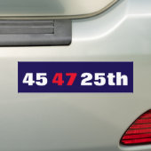 Trump is done 25th amendment time crazy losing it バンパーステッカー (車上)