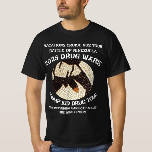 TRUMP IUD カリブ海 ドラッグ戦争ツアー 2026 Tシャツ (正面)