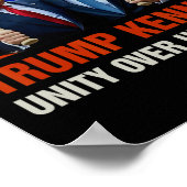 Trump Kennedy Unity Over Uniparty 2025 Funny Elect ポスター (角)