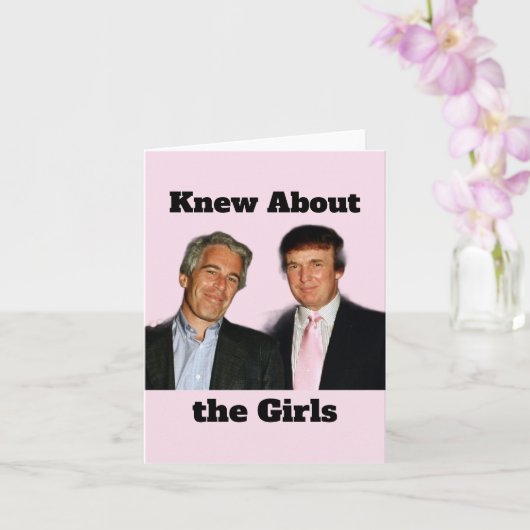 Trump/Knew About the Girls Greeting Card カード (蘭)