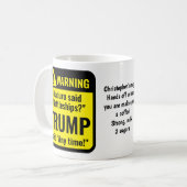 Trump Maduro Battleships Funny Personalized コーヒーマグカップ (正面左)