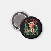 Trump Make Christmas Great Again Christmas マグネット (正面/裏面)