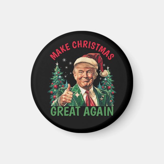 Trump Make Christmas Great Again Christmas マグネット (正面)