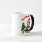 Trump Make Christmas Great Again Christmas モーフィングマグカップ (正面右)