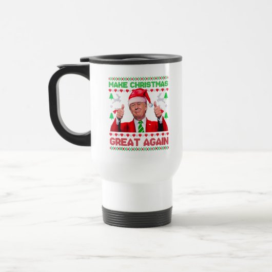 Trump Make Christmas Great Again Christmas Gift  トラベルマグ (左)