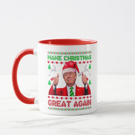 Trump Make Christmas Great Again Christmas Gift マグカップ (左)