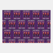 Trump Make Christmas Great Again Trump Santa Dance ラッピングペーパーシート (正面2)