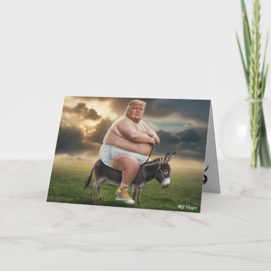 Trump Medusa Greeting Card カード (裏面)